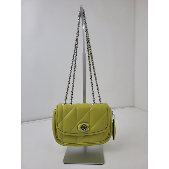 Coach Pillow Madison Shoulder Bag 18 w Quilting 7 3/4" x 5 1/4" - Picture 2 of 14